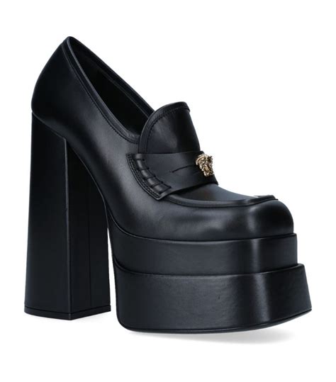 versace 16 69 loafer|versace intrico platform loafers.